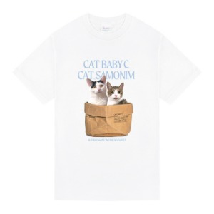 미야옹철 CAT BABY C &amp; SAMONIM 반팔 티셔츠