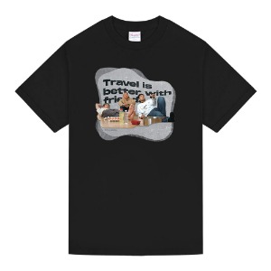 엠드로메다 침펄기 우정여행 반팔 티셔츠
